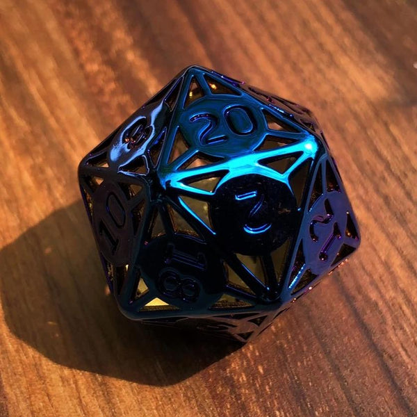 Metal Lattice D20s - The Dice Viking -