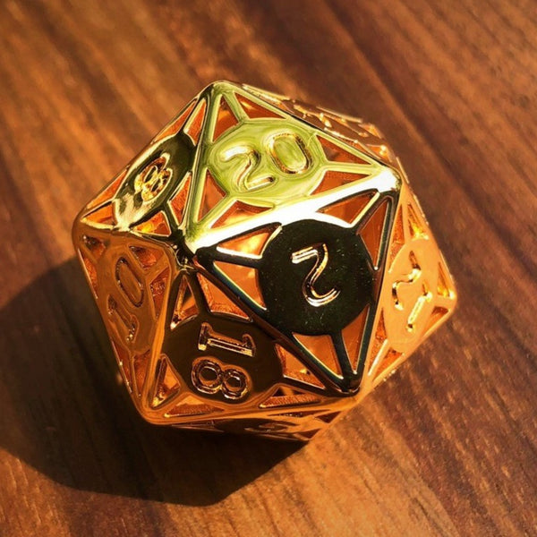 Metal Lattice D20s - The Dice Viking -