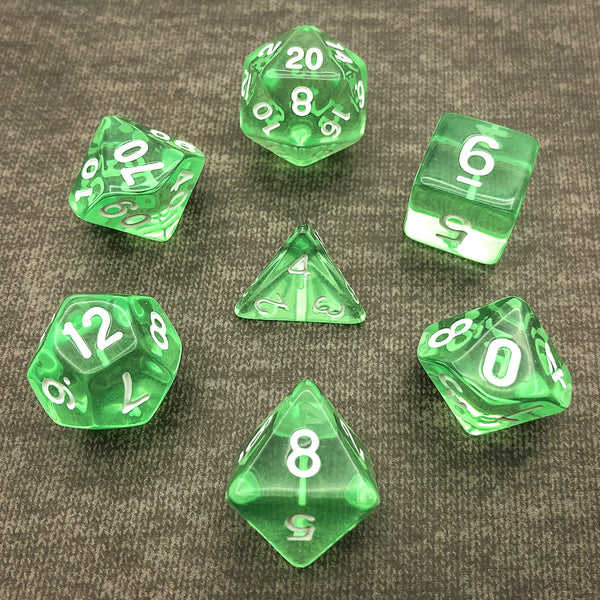 Transparent Teal - The Dice Viking - Dice Set