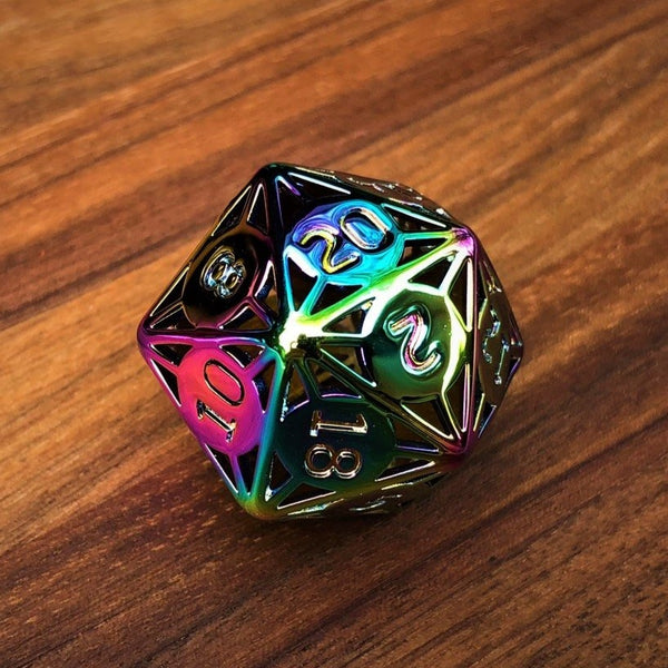 Metal Lattice D20s - The Dice Viking -