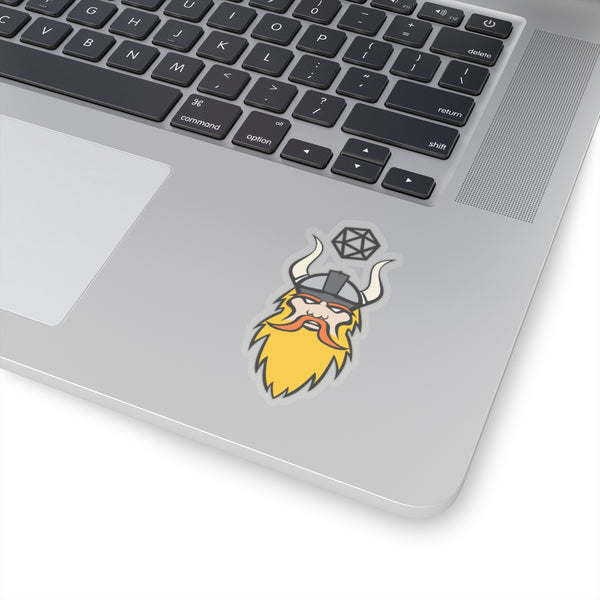 Die-Cut Dice Viking Sticker, Transparent - The Dice Viking