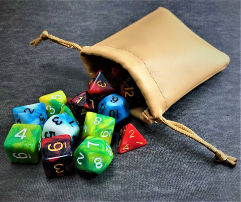 Beige Dice Bag - The Dice Viking - Dice Bag