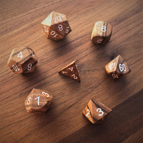 Zebra Wood - Standard Size - The Dice Viking - Dice Set