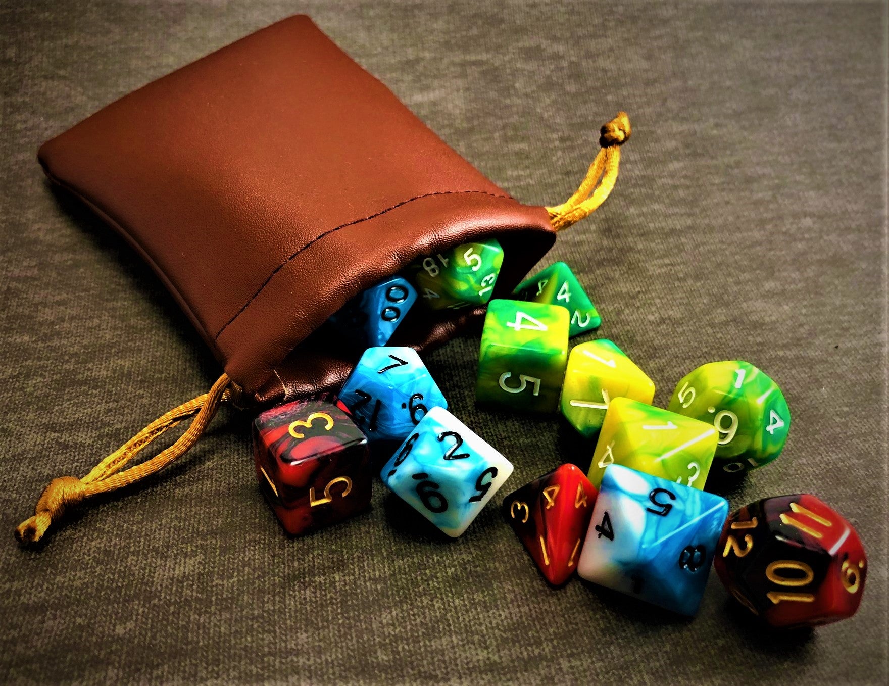 Dark Brown Dice Bag - The Dice Viking - Dice Bag