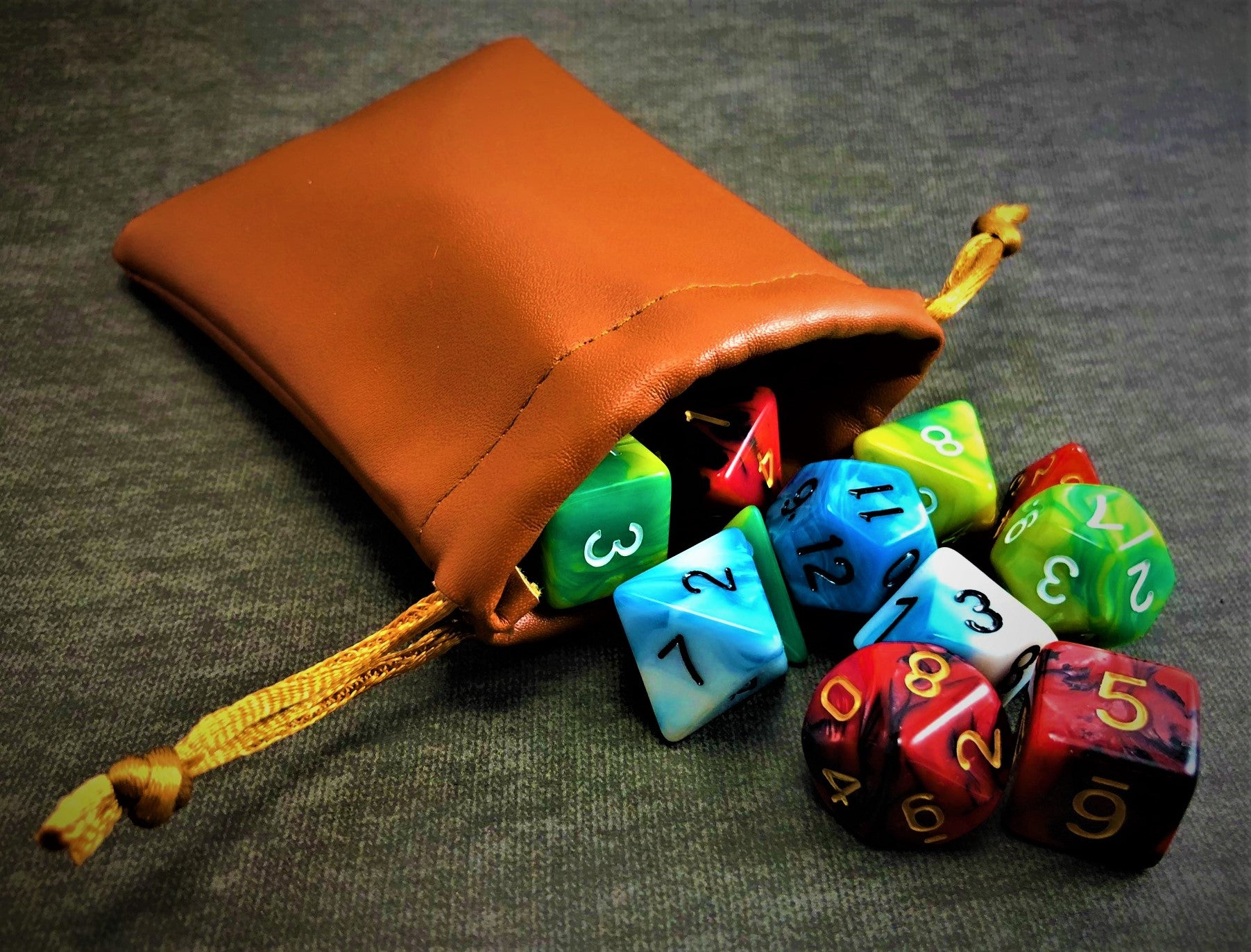 Brown Dice Bag - The Dice Viking - Dice Bag