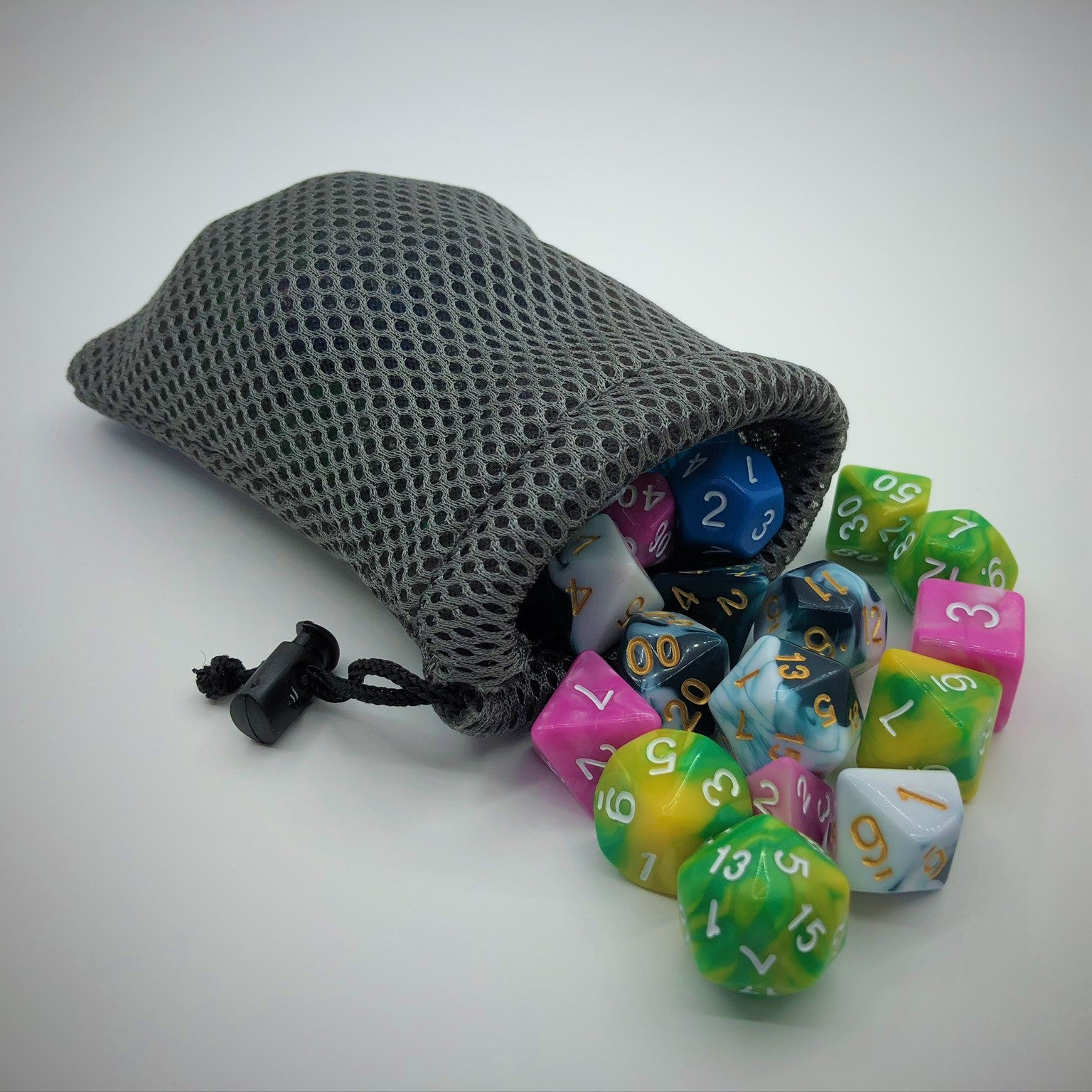 Nylon Dice Bag - Grey - The Dice Viking - Dice Bag