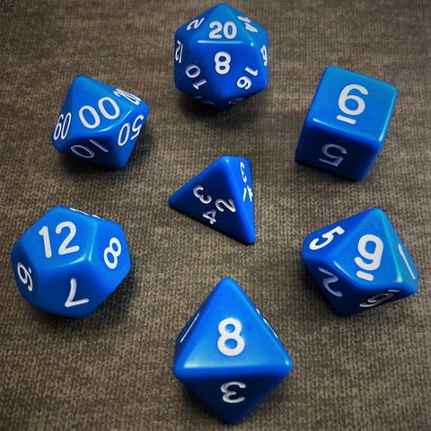 Solid Blue - The Dice Viking - Dice Set