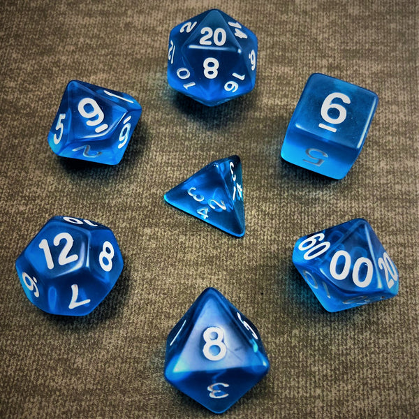 Transparent Blue - The Dice Viking - Dice Set