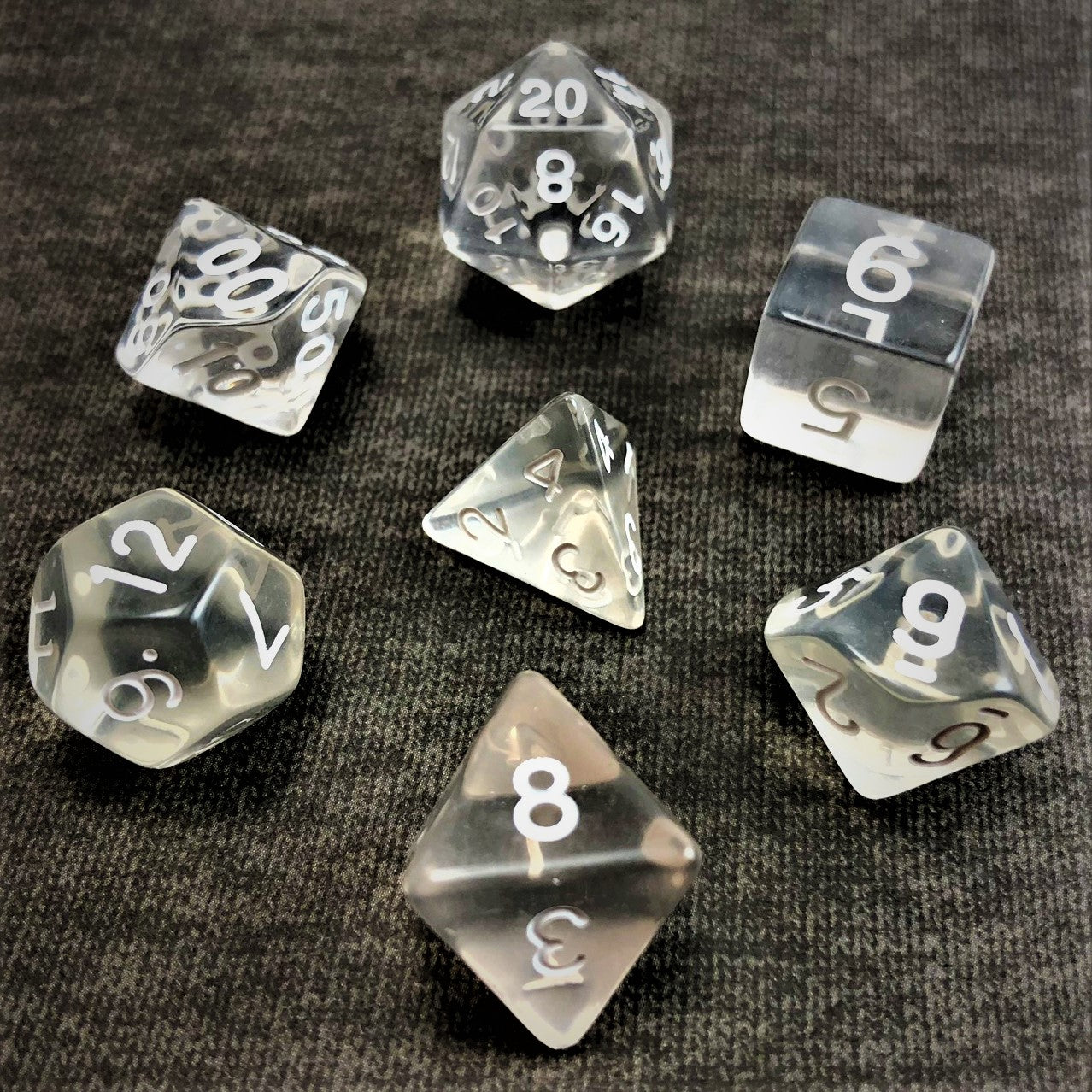 Transparent Clear - The Dice Viking - Dice Set