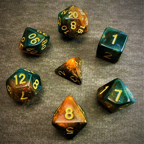 Stjarna - Carina Nebula - The Dice Viking - Dice Set