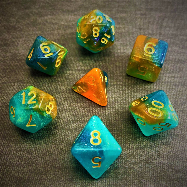 Stjarna - Cat's Eye Nebula - The Dice Viking - Dice Set