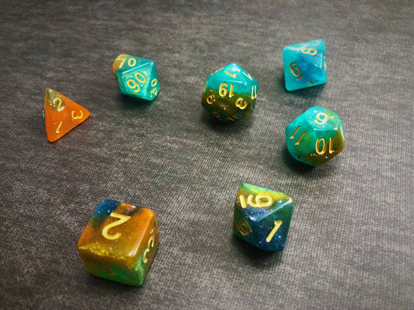 Stjarna - Cat's Eye Nebula - The Dice Viking - Dice Set