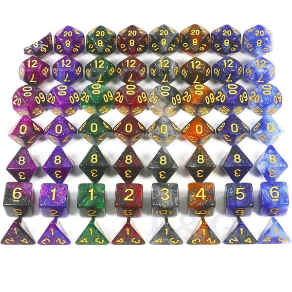 Stjarna - Galaxy Dice Hoard - 8 Sets - The Dice Viking - Dice Hoard