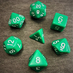 Solid Green - The Dice Viking - Dice Set