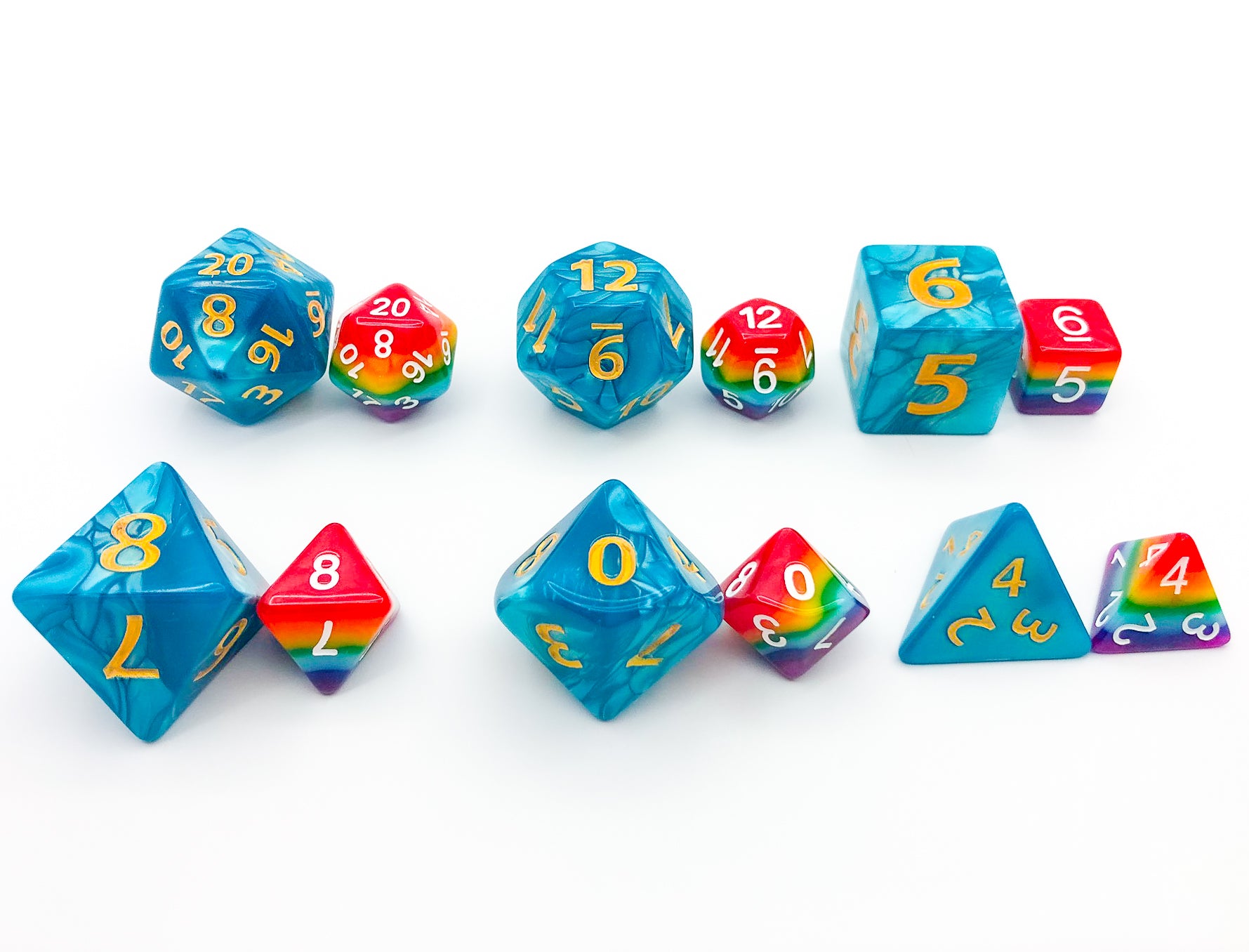 JOTNAR - Giant Dice Set - Blue - The Dice Viking - Dice Set