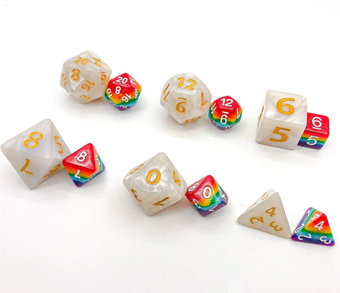 JOTNAR - Giant Dice Set - White - The Dice Viking - Dice Set