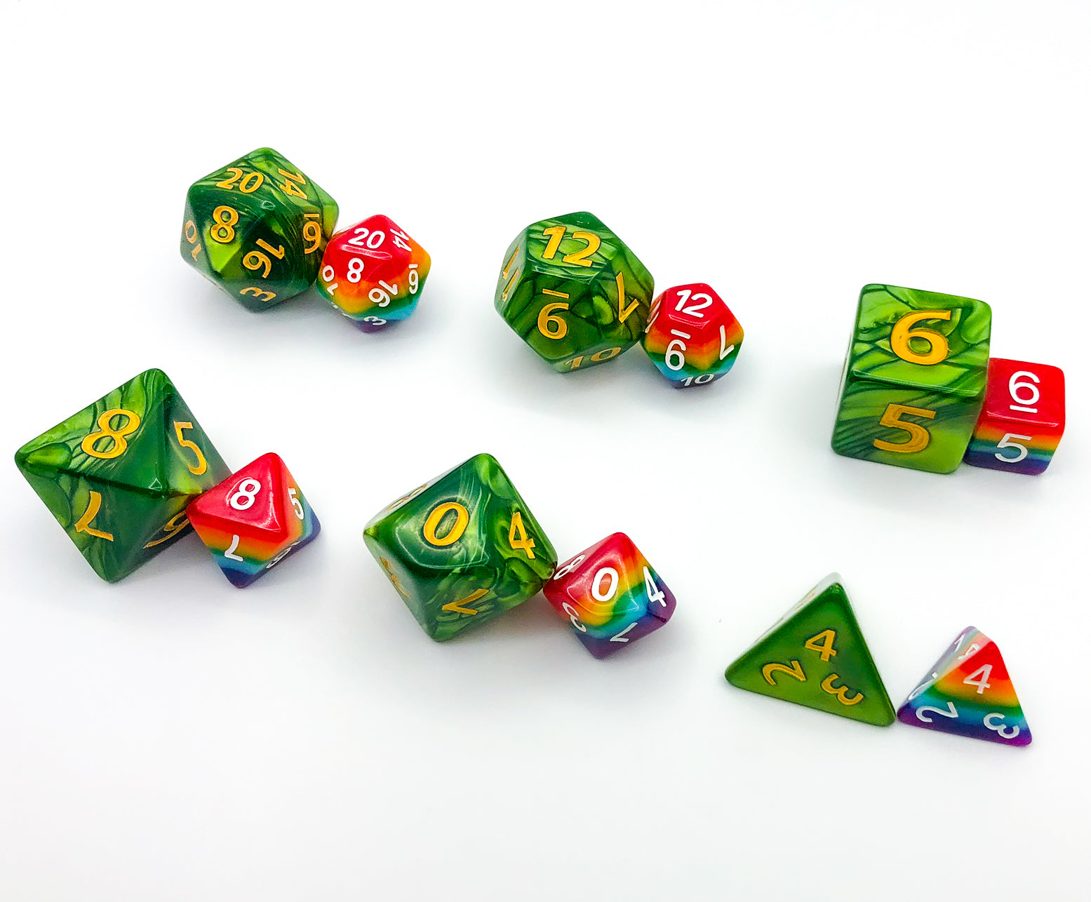 JOTNAR - Giant Dice Set - Green - The Dice Viking - Dice Set