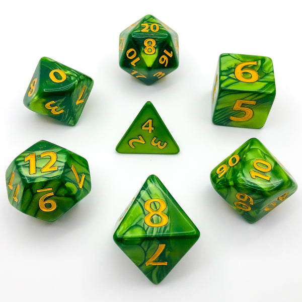 JOTNAR - Giant Dice Set - Green - The Dice Viking - Dice Set