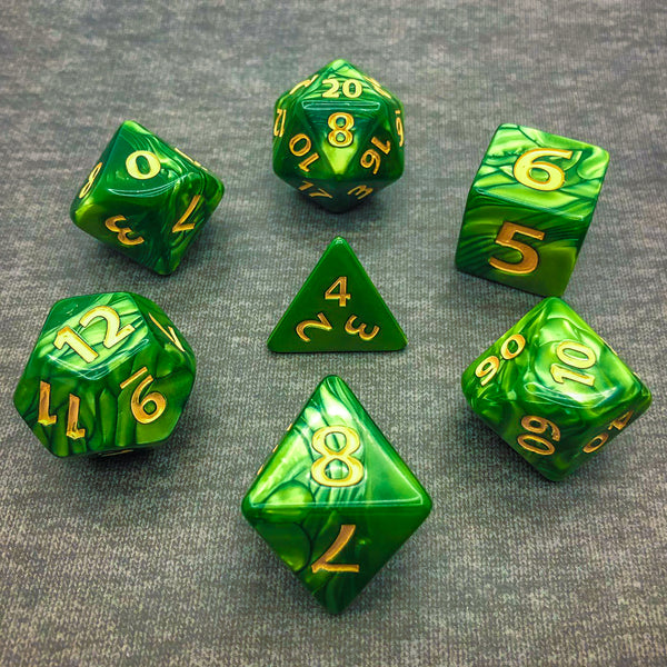 JOTNAR - Giant Dice Set - Green - The Dice Viking - Dice Set