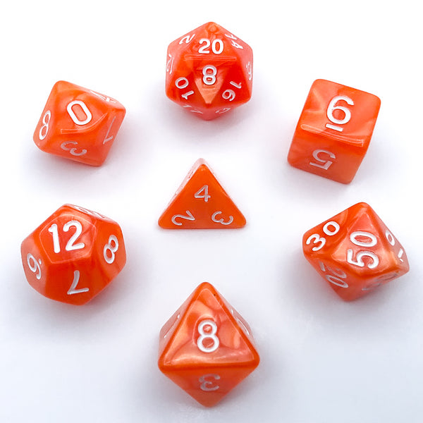 Seaspray - Orange - The Dice Viking - Dice Set