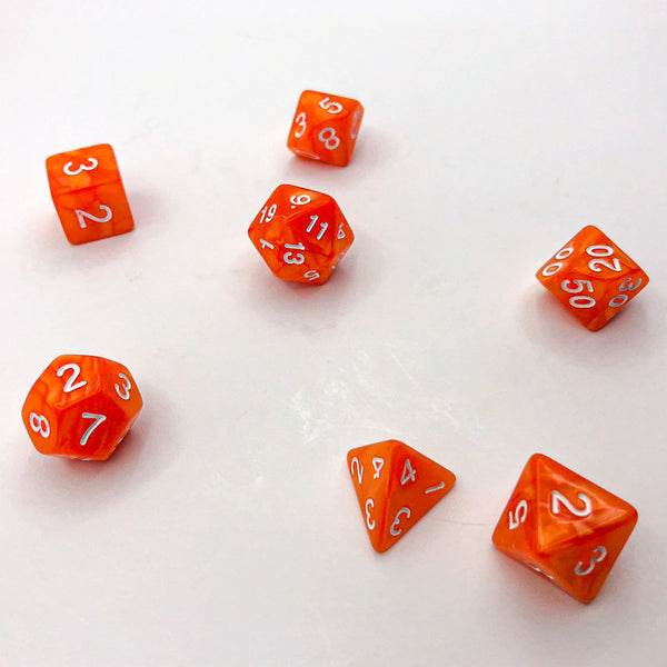 Seaspray - Orange - The Dice Viking - Dice Set