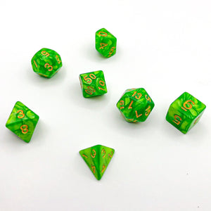 Seaspray - Bright Green - The Dice Viking - Dice Set