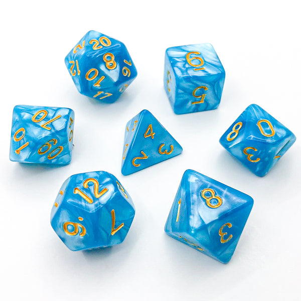 Seaspray - Sky Blue - The Dice Viking - Dice Set