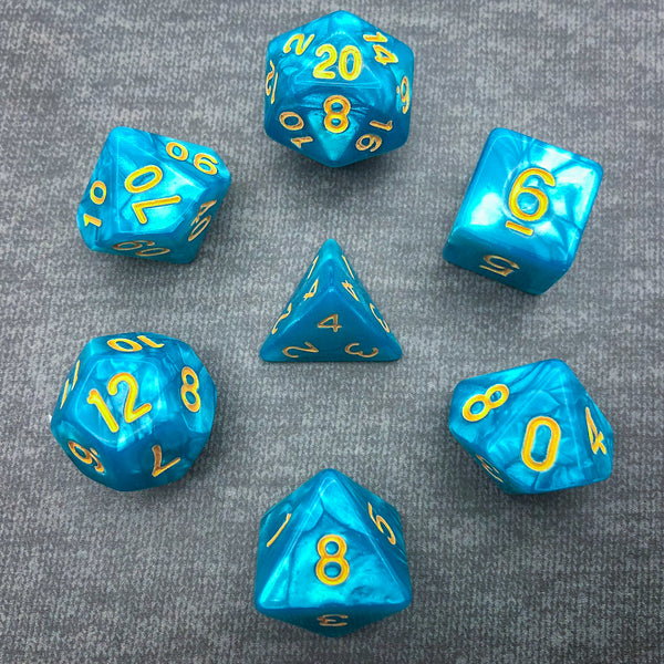 Seaspray - Cyan - The Dice Viking - Dice Set