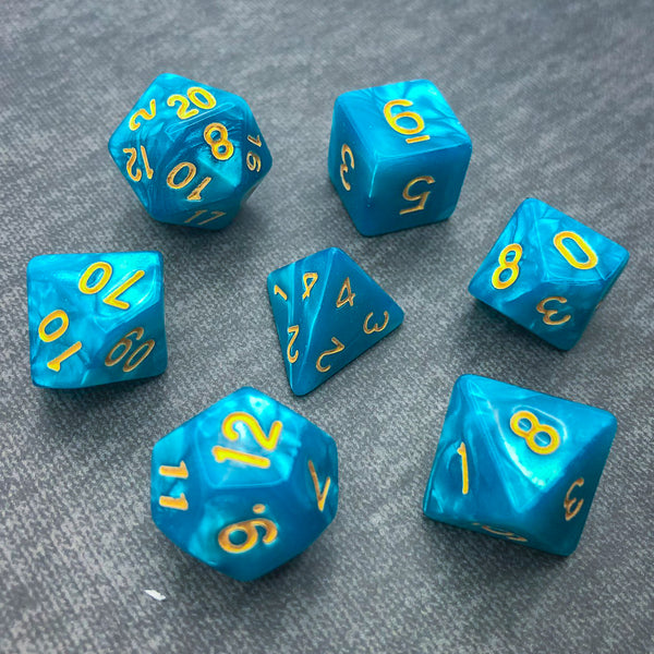 Seaspray - Cyan - The Dice Viking - Dice Set