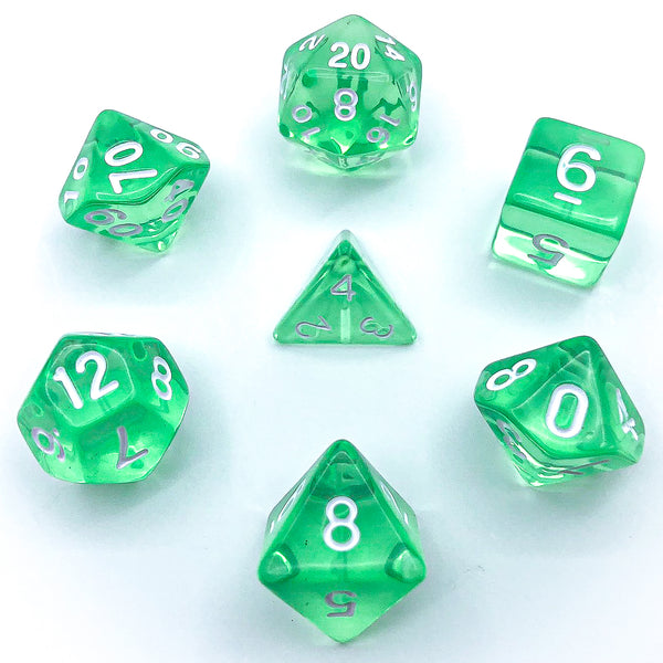 Transparent Teal - The Dice Viking - Dice Set