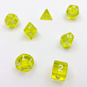 Transparent Bright Yellow - The Dice Viking - Dice Set