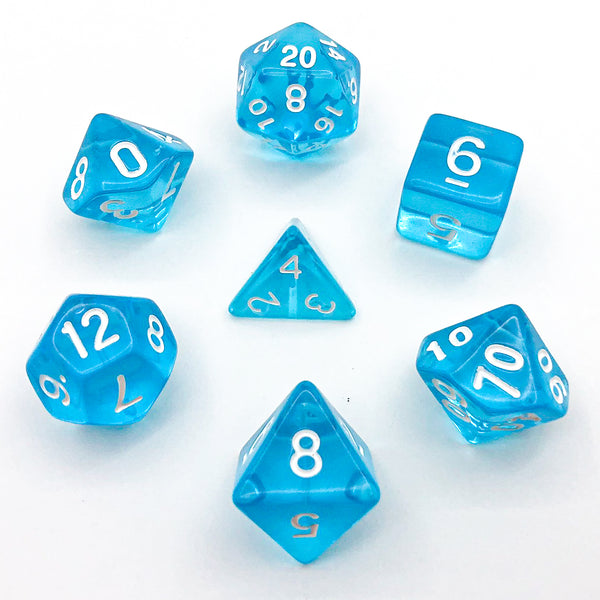 Transparent Cyan - The Dice Viking - Dice Set