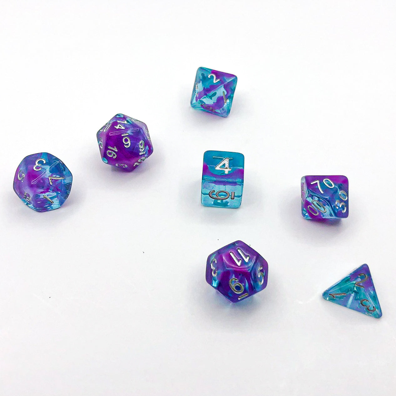 Midnight Aqua - The Dice Viking - Dice Set