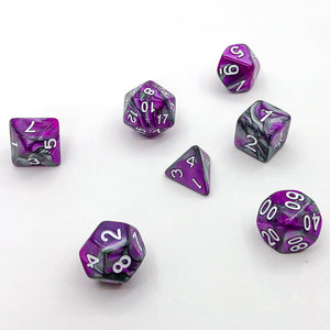 Purple and Grey with White Text - The Dice Viking - Dice Set