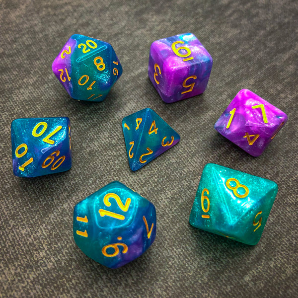 Vaporwave - The Dice Viking - Dice Set