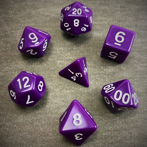 Solid Purple - The Dice Viking - Dice Set