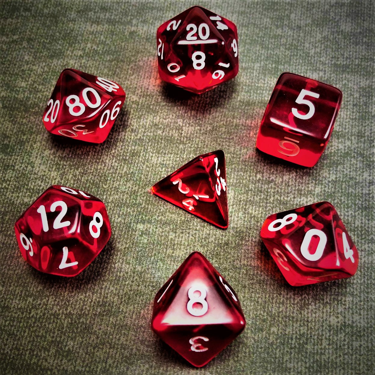 Transparent Red - The Dice Viking - Dice Set