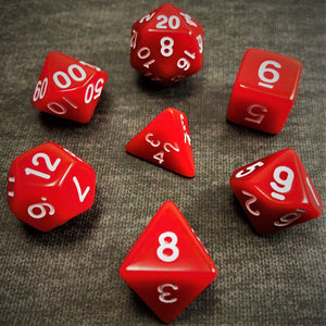 Solid Red - The Dice Viking - Dice Set