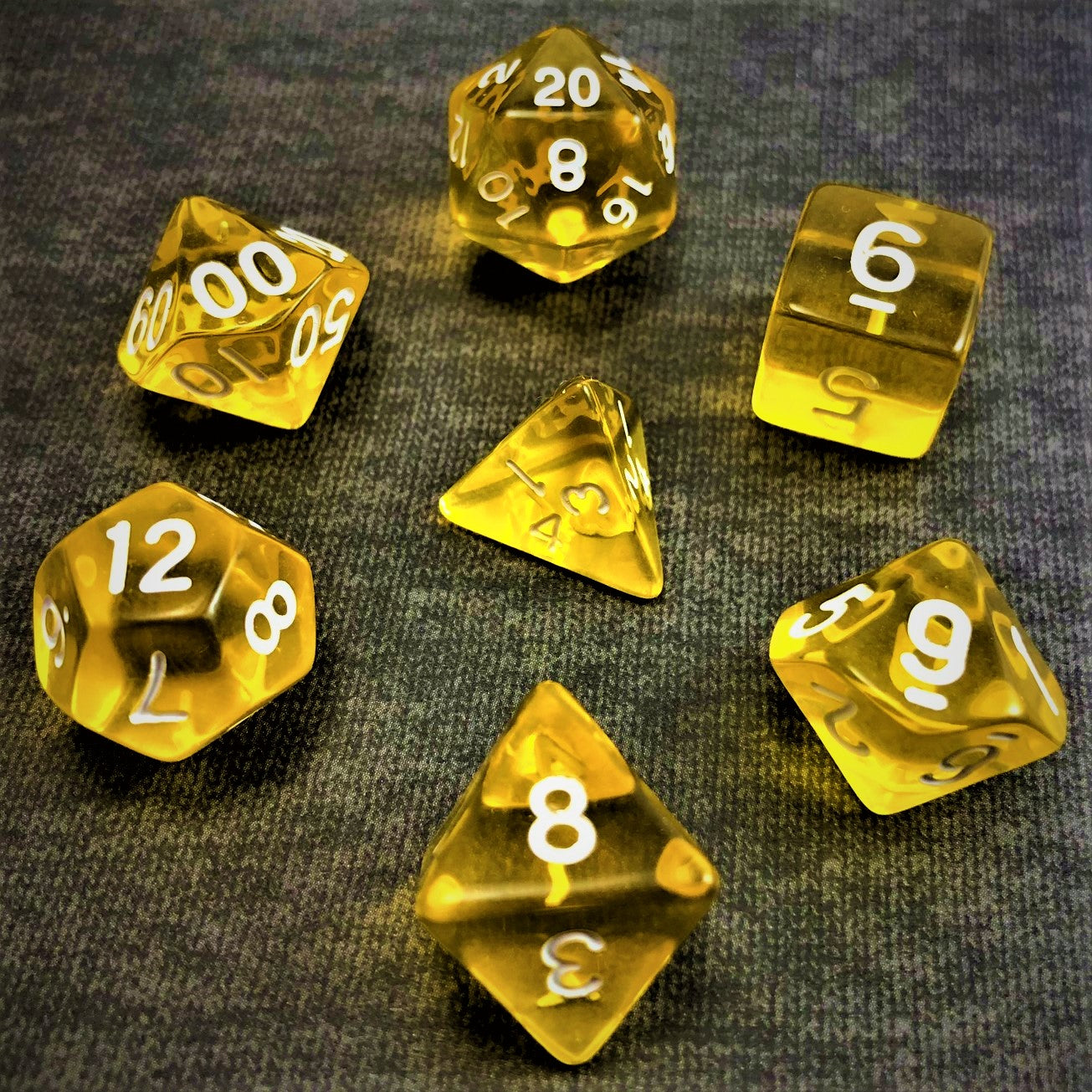 Transparent Yellow - The Dice Viking - Dice Set