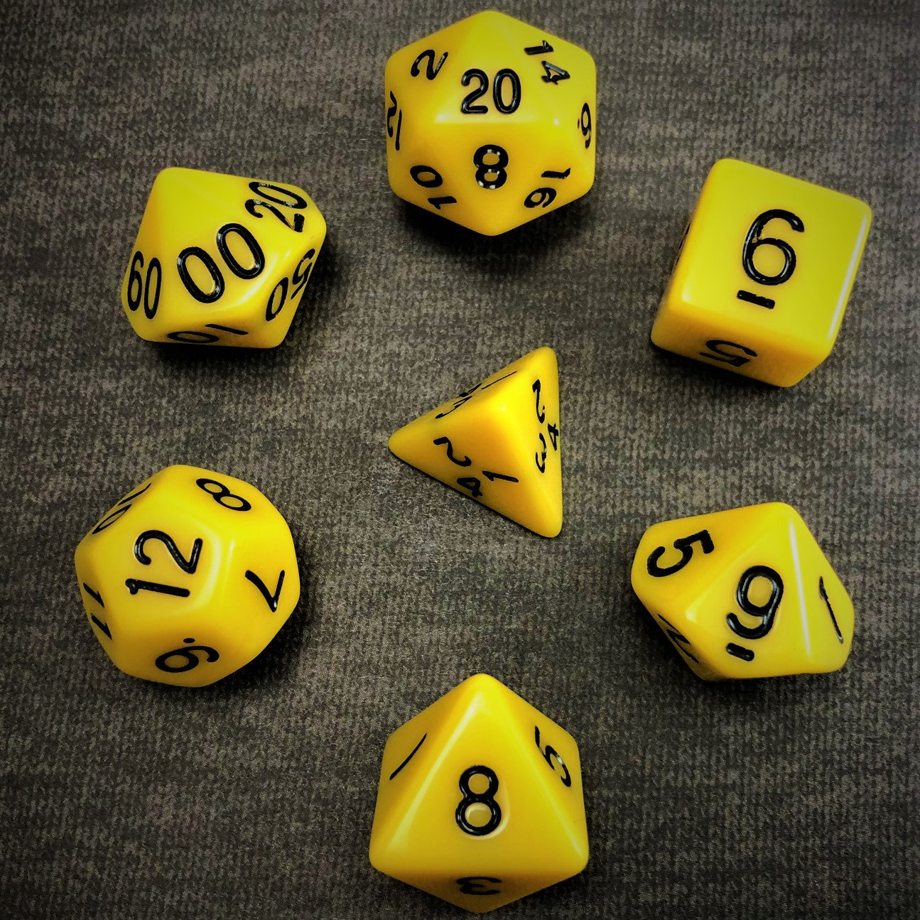 Solid Yellow - The Dice Viking - Dice Set