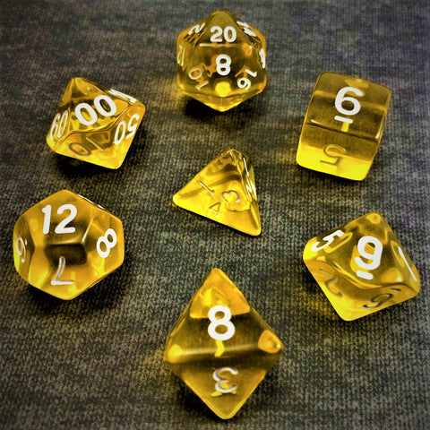 Transparent Yellow - The Dice Viking - Dice Set