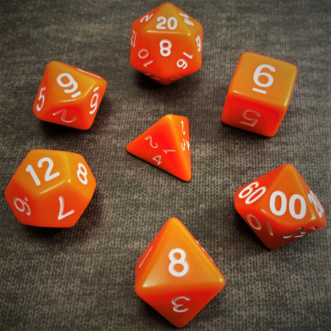 Solid Orange - The Dice Viking - Dice Set